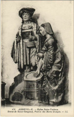 Abbeville Eglise Saint-Vulfran Statue Saint-Gengonef à Abbeville
