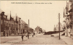 Fort-Mahon Avenue allant vers la mer