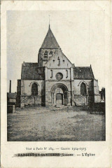 Guerre 1914-1915 Hangest-en-Santerre - L'Eglise