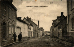 Carte postale ancienne Rue du Cerf
                                                                     à Airaines
                                