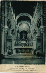 Albert - Int. de la Basilique - Le Maitre-Autel à Albert