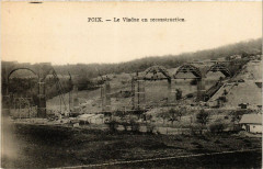 Poix - Le Viaduc en reconstruction