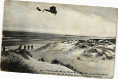 Traversée de la Manche - Bleriot avant de partir fuit un tour sur..