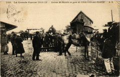 Grande Guerre 1914-15 Arrivée de blesses en gare de Chalons-sur