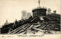 Campagne de 1914 Borbardement de Reims Coupole du grand Théatre à Reims