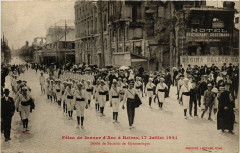 Fetes de Jeanne d'Arc a Reims 17 Juillet 1921-Defile de Societe à Reims