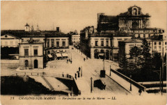 Chalons-sur-Marne - Perspective sur la rue de Marne