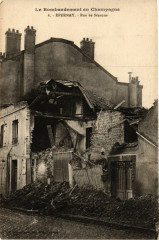 Le Bombardement en Champagne - Epernay - Rue de Sezanne à Épernay