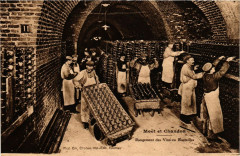 Moet et Chandon - Rangement des Vins en Bouteilles