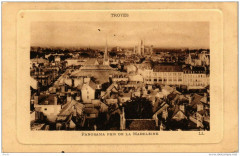 Troyes Panorama pris de la Madeleine à Troyes