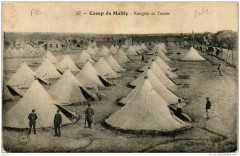 Camp de Mailly Rangées de Tentes