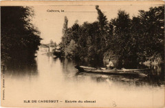 Cahors Ile de Cabessut Entrée du chenal à Cahors