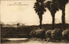 Pau Boulevard et la Chaine des Pyrenees France -
																					64000 Pau
																			