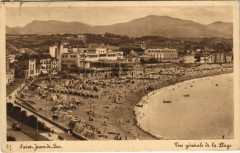 St Jean de Luz vue generale de la Plage France