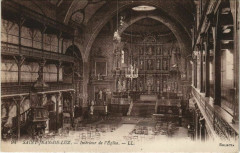 St Jean de Luz Interieur de l'Eglise France