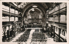 St Jean de Luz Interieur de l'Eglise France