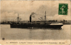 Bordeaux - Le Paquebot Californie de la Compagnie générale à Bordeaux