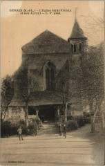 Gennes L'Eglise Saint-Veterin et son Auvent