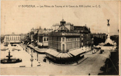 Bordeaux - Les Allées de Tourny et le Cours du Xxx-Juillet à Bordeaux