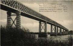 Le Pont de Cubzac - Pont tubulaire metallique jete