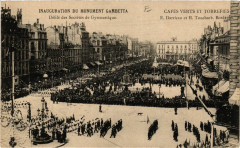 Inaug. du Mon. Gambetta-Defile des Societes de Gymnastiqu