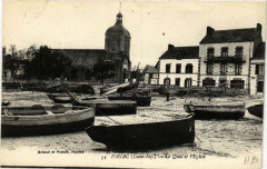 Piriac - Le Quai et l'Eglise -
													44 Loire Atlantique
												