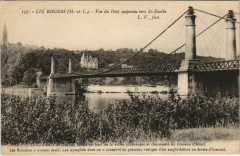Les Rosiers Vue du Pont suspendu vers Saint-Eusebe