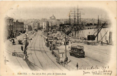 Nantes - Vue sur le Port prise de Sainte-Anne à Nantes