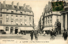 Nantes - La Place Graslin et la rue Racine à Nantes