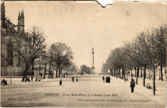 Nantes - Cours Saint-Pierre et Colonne Louis Xvi à Nantes