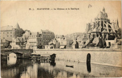 Mayenne Le Chateau et la Basilique à Mayenne