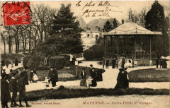 Mayenne - JArdin Public et Kiosque à Mayenne