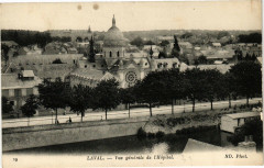 Laval-Vue générale de l'Hópital à Laval