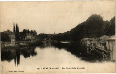 Laval-Les bords de la Mayenne à Mayenne