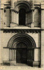 Chateau gontier .- Portail de l'eglise -
													53 Mayenne
												