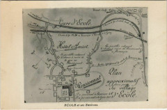 Ecole et ses Environs - Map Postcard