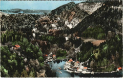 Saut du Doubs - Terminus des Bassins - Vu du Magny-Chatelard à Doubs