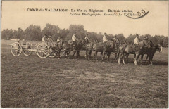 Valdahon Camp du Valdahon - La Vie au Regiment - Battere Attelee à Valdahon