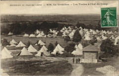 Valdahon Les Tentes a l'Est du Camp à Valdahon