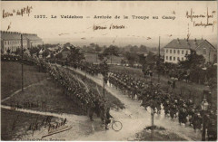 Valdahon Arrivee de la Troupe au Camp à Valdahon