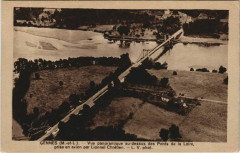 Gennes Vue panoramique au-dessus des Ponts de la Loire