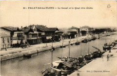 Palavas-les-Flots Le Canal et le Quai Rive droite à Palavas-les-Flots