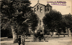 Aubazine - L'Eglise et la Place