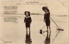 Royan Sur la Plage. Jean qui rit et Jean qui pleure à Royan