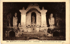 Montagne-sur-Gironde L'Ermitage. La Chapelle monolithe