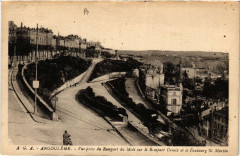 Angouleme - Vue prise du Rempart du Midi sur le Rempart Desaix.. à Angoulême