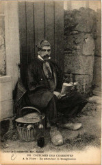 Costumes des CHARENTEs - A la Foire En attendant la bourghonese -
													16 Charente
												