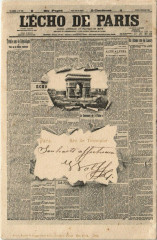 Paris 8e L'echo de Paris Arc de Triomphe à Paris 8e