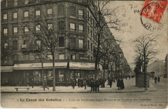 Le Canon des Gobelins - Coin du boulevard Saint-Marcel et de l'avenue des Gobelins à Paris 5e