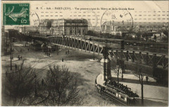 Vue panoramique du Métro et de la Grande Roue à Paris 15e